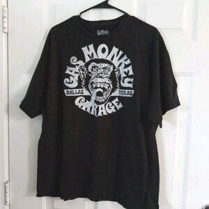 Gas Monkey Garage Graphic Print Men's 2XL Black Short Sleeve T-Shirt